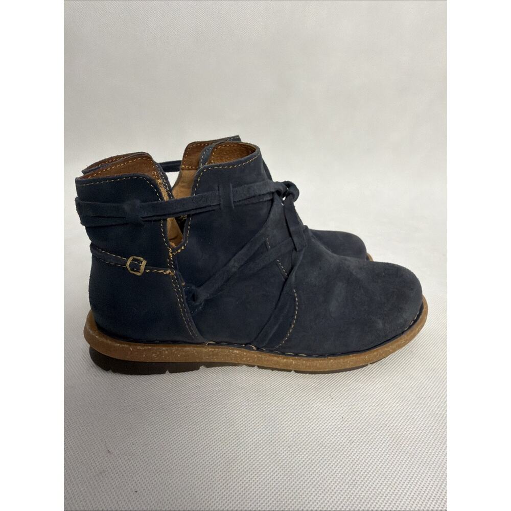 Born Women's Born Tarkiln Distressed Navy Blue Ankle Soft Suede Leather Upper - Picture 5 of 9